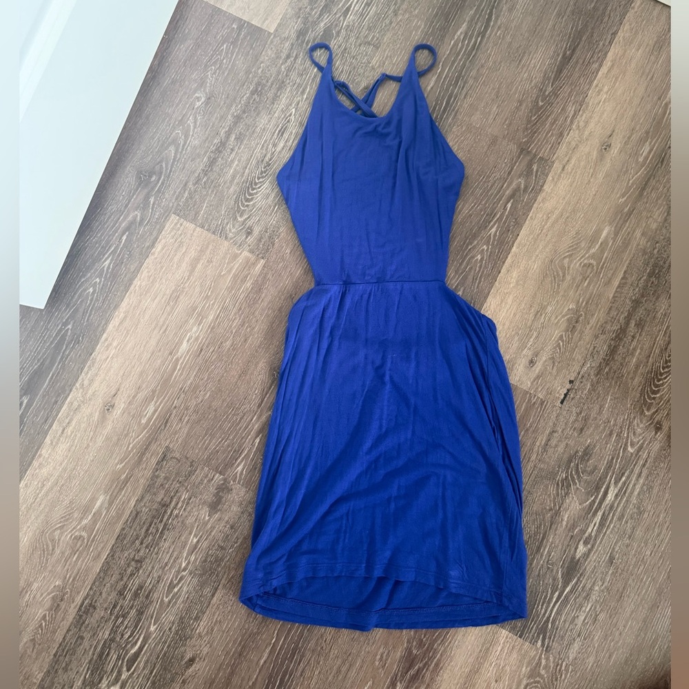 Tobi Royal Blue Strappy Mini Dress